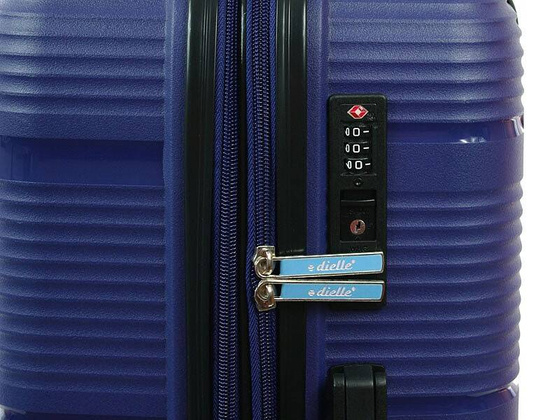 Średnia walizka DIELLE 170 Niebieska
