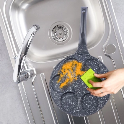 Patelnia do jajek placków pancakes naleśników granitowa GRANDE 27 cm