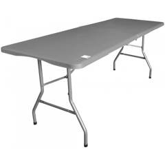 Stół cateringowy bankietowy składany w walizkę 180x70cm max.120kg szary