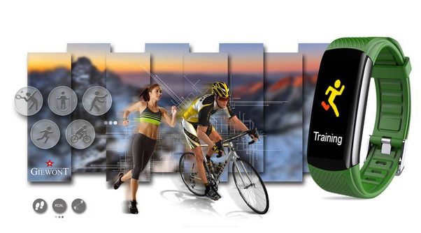 Smartband Giewont GW200-5 + Dodatkowy pasek zielony