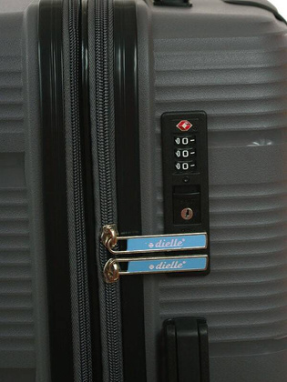 Średnia walizka DIELLE 170 Szara