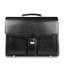 Skórzana teczka męska na ramię aktówka czarna - Pavone Nero Savio 2294 BL