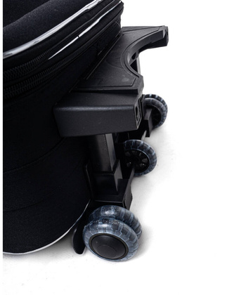 Zestaw Średnia walizka PELLUCCI RGL 773 M + Kuferek M Czarno Niebieski