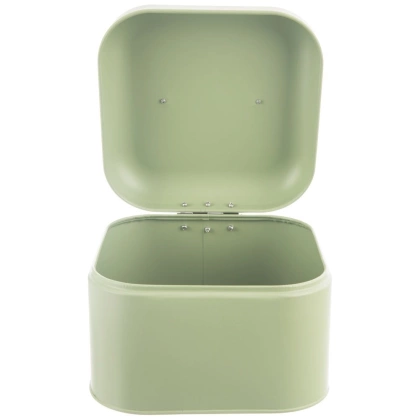 Chlebak metalowy zielony GREENISH 20x20x17 cm