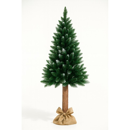 CHOINKA NA PNIU Z SOSNY, SZTUCZNA jak żywa ŚWIERK 180 CM GĘSTA OŚNIEŻONA CHO09