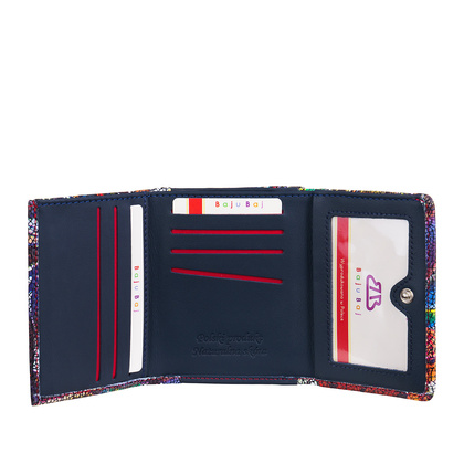 Mały portfel damski BajuBaj z kolorowej skóry naturalnej – funkcjonalność i bezpieczeństwo RFID PD2001cs13