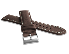 LAVVU Naturalnie barwiony brązowy pasek NATURE ze skóry Top Grain - 24