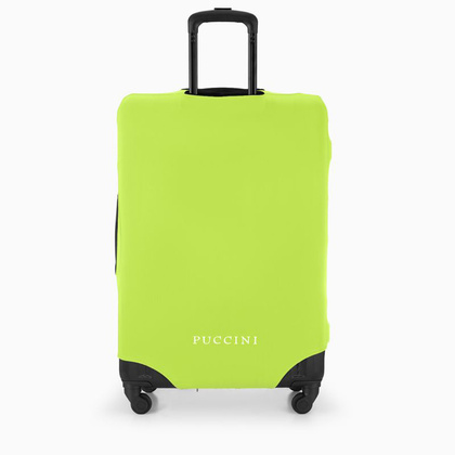 Elastyczny pokrowiec na duża walizkę PUCCINI PBA 6F Limonkowy