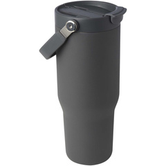 Kubek Bronx o pojemności 900 ml, z izolacją próżniową, wykonany ze recyklingowanej stali nierdzewnej z certyfikatem RCS i z miedzi, z wielofukncyjną zakrętką