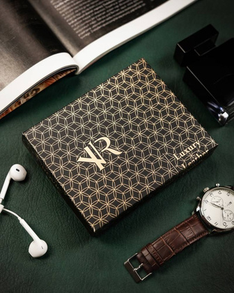 Skórzany portfel męski bez zapięcia zewnętrznego