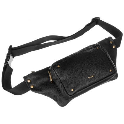 Skórzana nerka z podręczną kieszonką