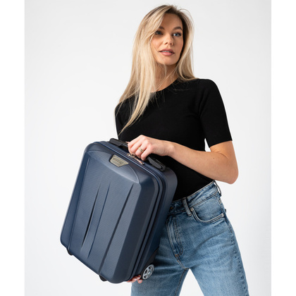 Mała kabinowa walizka PUCCINI PARIS ABS03D 7A Granatowa