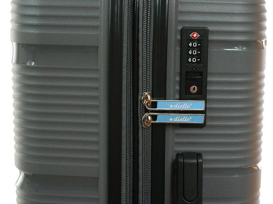 Duża walizka DIELLE 170 Szara