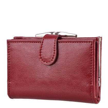 Portfel damski skórzany KEMER P24 Bordowy - min. zamówienie 20 / 50 / 100 szt.