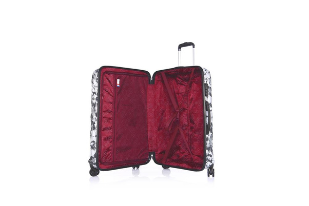 LYS Paris Santos Mała twarda wielokolorowa walizka kabinowa na kółkach 55 cm