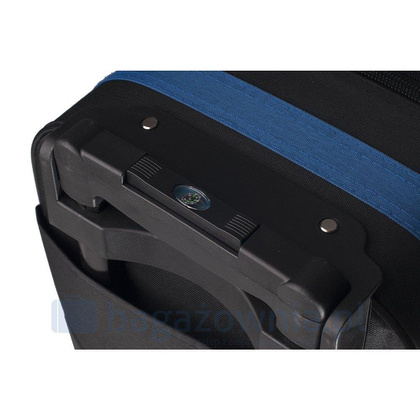 Bardzo mała walizka PELLUCCI RGL 652 WIZZ Czarno niebieska