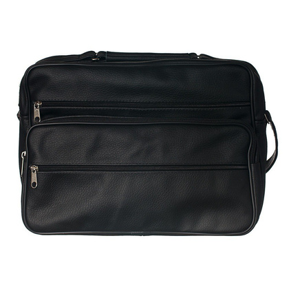 Torba skórzana KEMER T004 Czarna - min. zamówienie 20 / 50 / 100 szt.