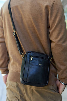 Skórzana torba męska na ramię