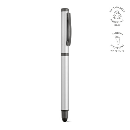 Dlugopis Woolf z recyklingowanej stali nierdzewnej z czarnym tuszem