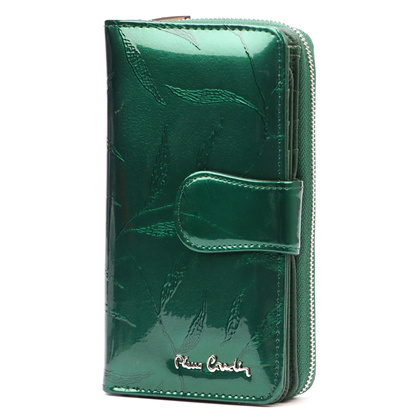 Duży skórzany portfel damski Pierre Cardin