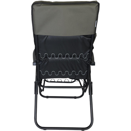 FOTEL OGRODOWY Z PODNÓŻKIEM 57x83x106CM SZARY