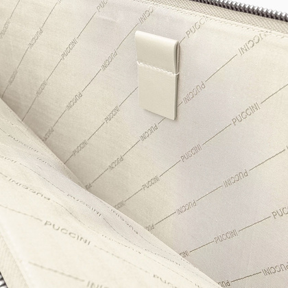 Skórzane etui na laptop 15" PUCCINI VULCANO VC92526 6B Beżowe