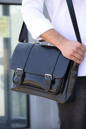 Torba na ramię KEMER SOLIER Galway Czarna - min. zamówienie 20 / 50 / 100 szt.