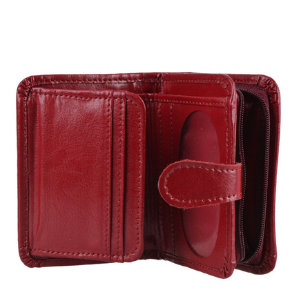 Portfel damski skórzany KEMER P20 Bordowy  - min. zamówienie 20 / 50 / 100 szt.