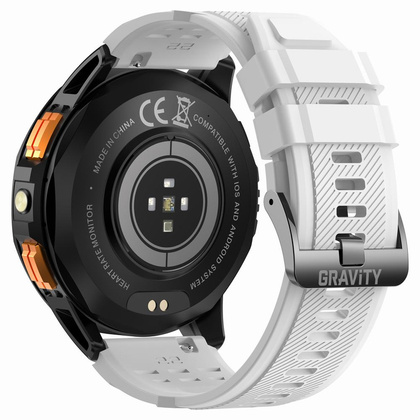 SMARTWATCH MĘSKI GRAVITY GT24-2 - LATARKA, DODATKOWY PASEK (sg033b)