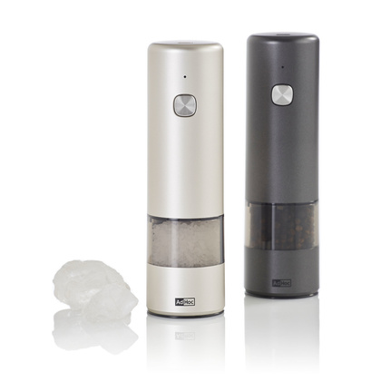 Zestaw elektrycznych młynków do pieprzu lub soli i.Mill – jasnoszary/ciemnoszary