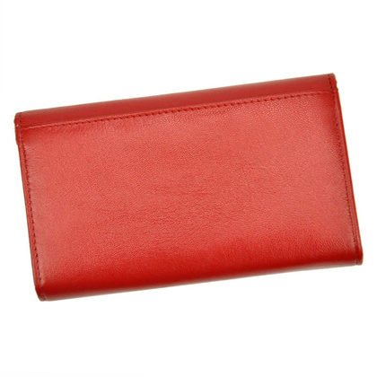 Duży, poziomy skórzany portfel damski z systemem rfid