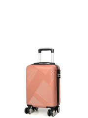 LYS Paris Cali Mała twarda różowa walizka kabinowa na kółkach 45 cm