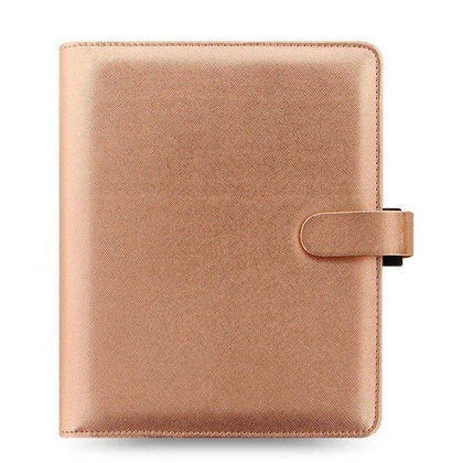 Organizer fILOFAX SAFFIANO Metallic A5, różowe złoto