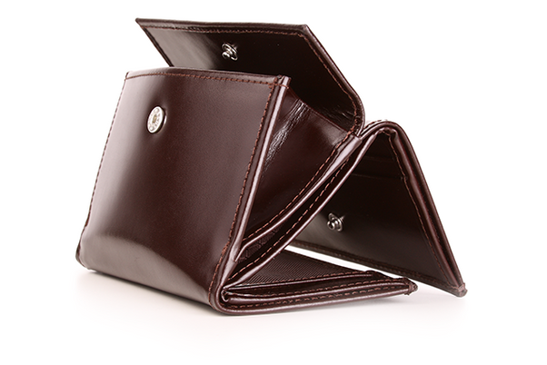 Mały skórzany portfel damski KEMER VOOC PPD4 Czarny