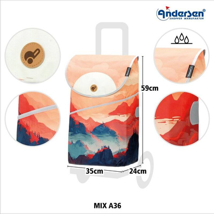 Wózek za zakupy ANDERSEN Scala MIX 112-333-A36