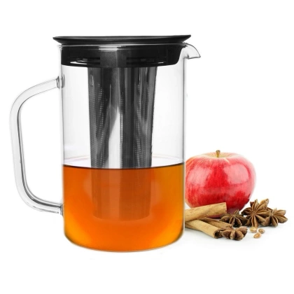 Dzbanek z sitkiem do zaparzania imbryk czajnik zaparzacz do herbaty ziół 1,6 l