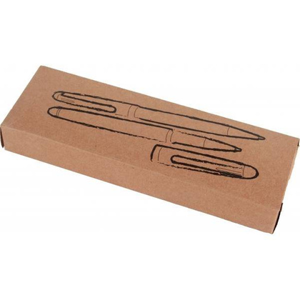 Zestaw piśmienny z drzewa różanego OXFORD Brązowy