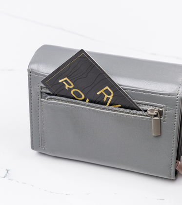 Mały portfel damski skórzany RFID stop Cavaldi® skóra zatrzask