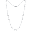 MINET Naszyjnik srebrny nieskończoność z białymi cyrkoniami