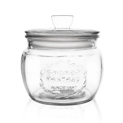 Pojemnik szklany słoik słój do przechowywania 0,6 l do produktów sypkich ciastek kawy