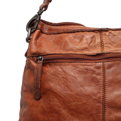 Torebka damska skórzana na ramię Koniak - min. zamówienie 20 / 50 / 100 szt.