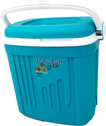 Lodówka turystyczna pasywna ICEBERG 20L na wkłady TURKUSOWA