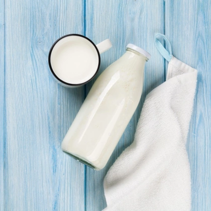 Butelka szklana na mleko do mleka lemoniady soku z zakrętką 1 l