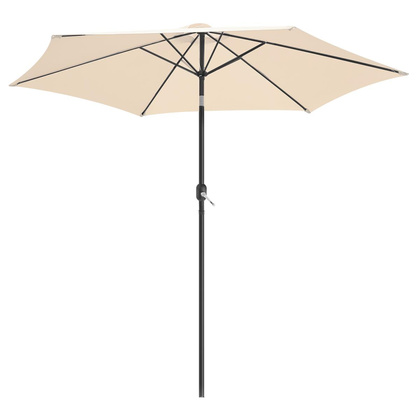 PARASOL OGRODOWY 300CM SKŁADANY BEŻOWY