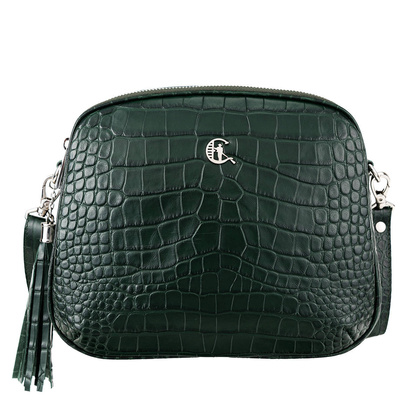 Skórzana listonoszka Canaletto z tłoczeniem krokodyla – styl i funkcjonalność TD808s114