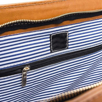 Torebka skórzana KEMER SOLIER FL11 Jasno Brązowa - min. zamówienie 20 / 50 / 100 szt.