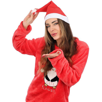 Zestaw 4 czapek Mikołaja Czerwony