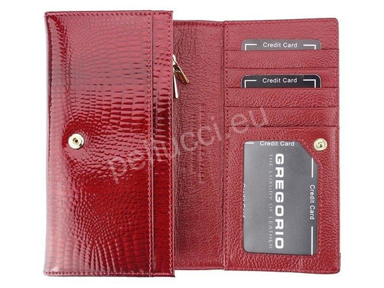 Portfel damski skórzany PELLUCCI GP-114 Czerwony