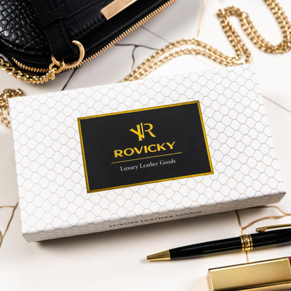 Duzy portfel damski ze skory naturalnej i ekologicznej