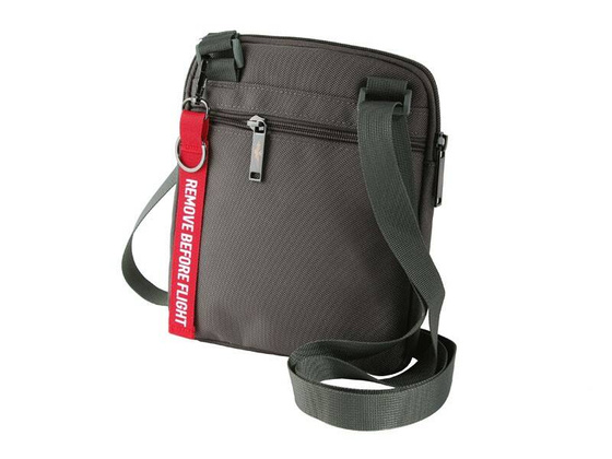 Torba na ramię AERONAUTICA MILITARE Drone Szara